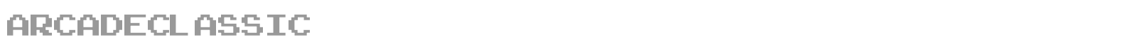 Arcade Classic font preview